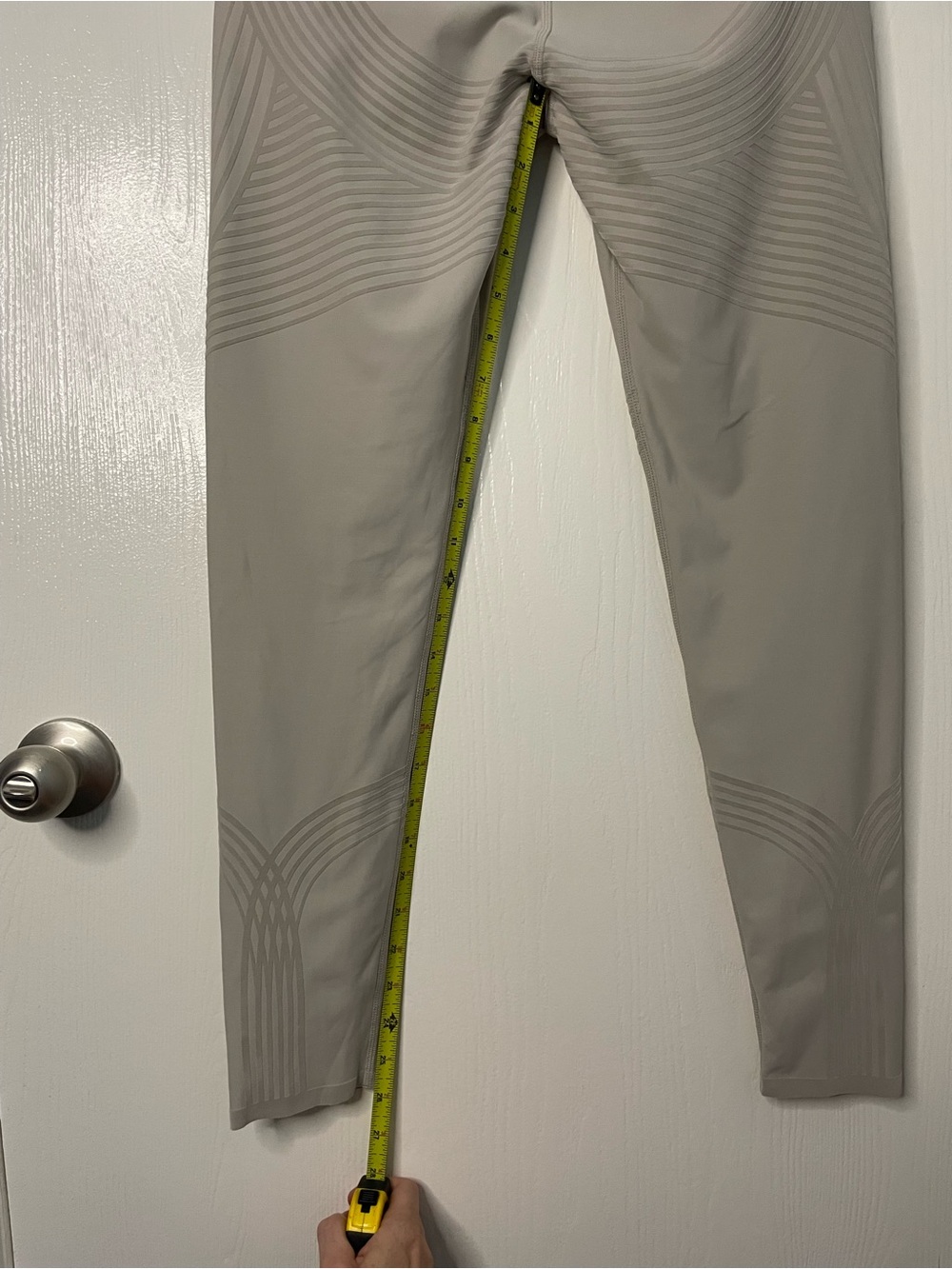 Fanka Body Sculpt High Rise Leggings Taupe Size Small Yoga Workout - Picture 7 of 9